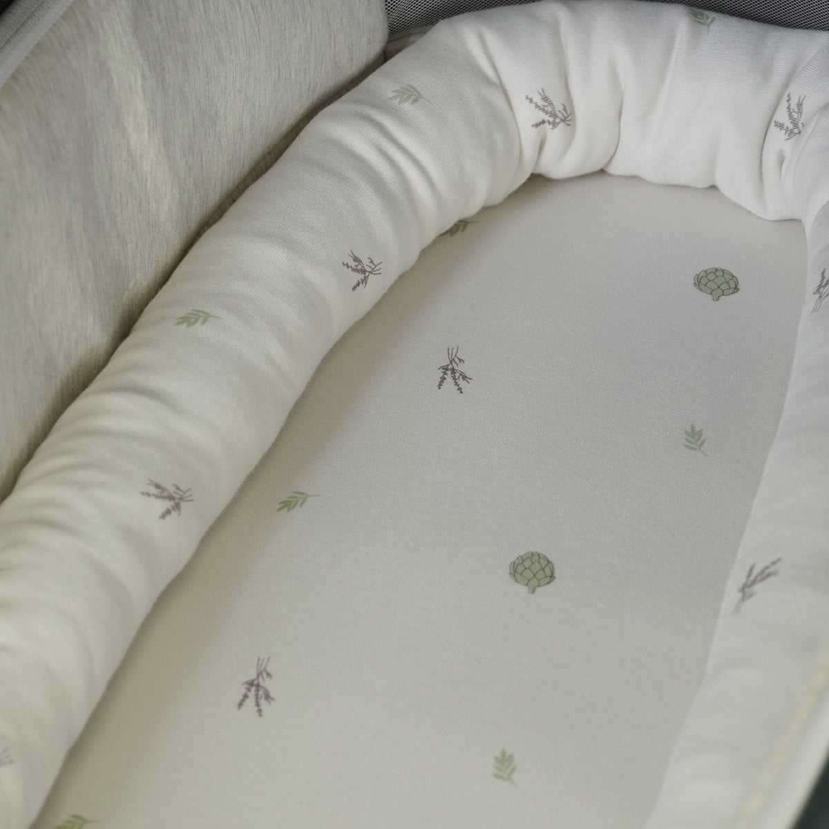 סדין עגלה אולימולי ליין ארטישוק | Olimoli Artichoke Stroller Sheet 78X44 cm