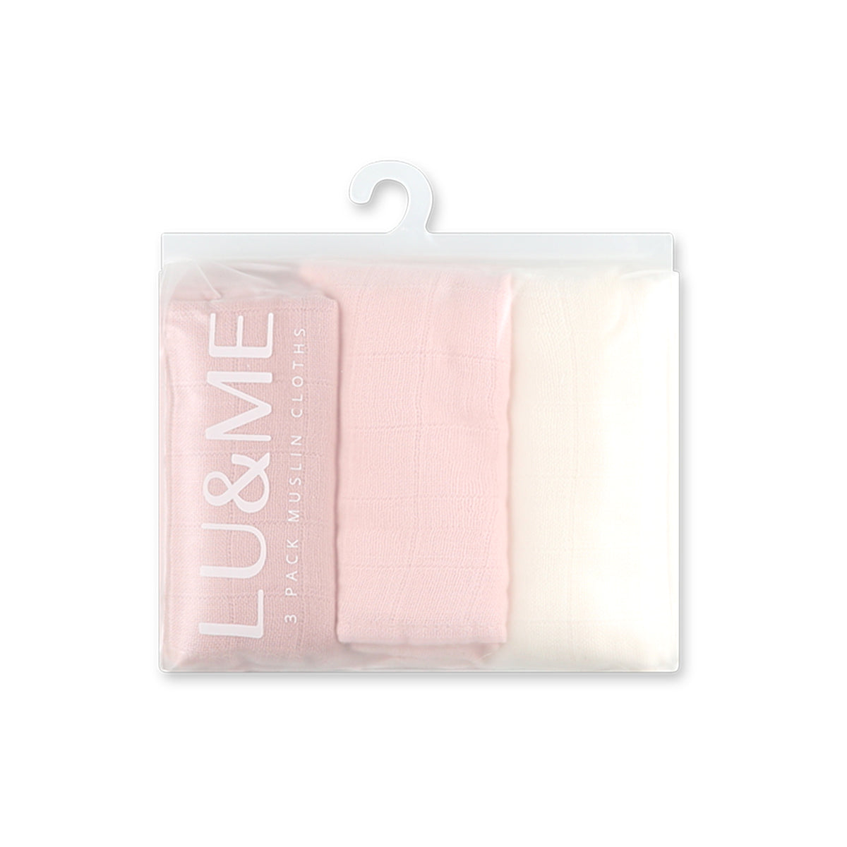 שלישיית חיתולי טטרה לו&מי ורוד | LU&ME Light Pink