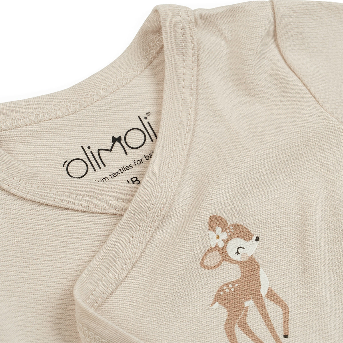 מארז זוג בגדי גוף אולימולי מודפס בנות 0-3 | Olimoli Baby Body Suit 2 PCS