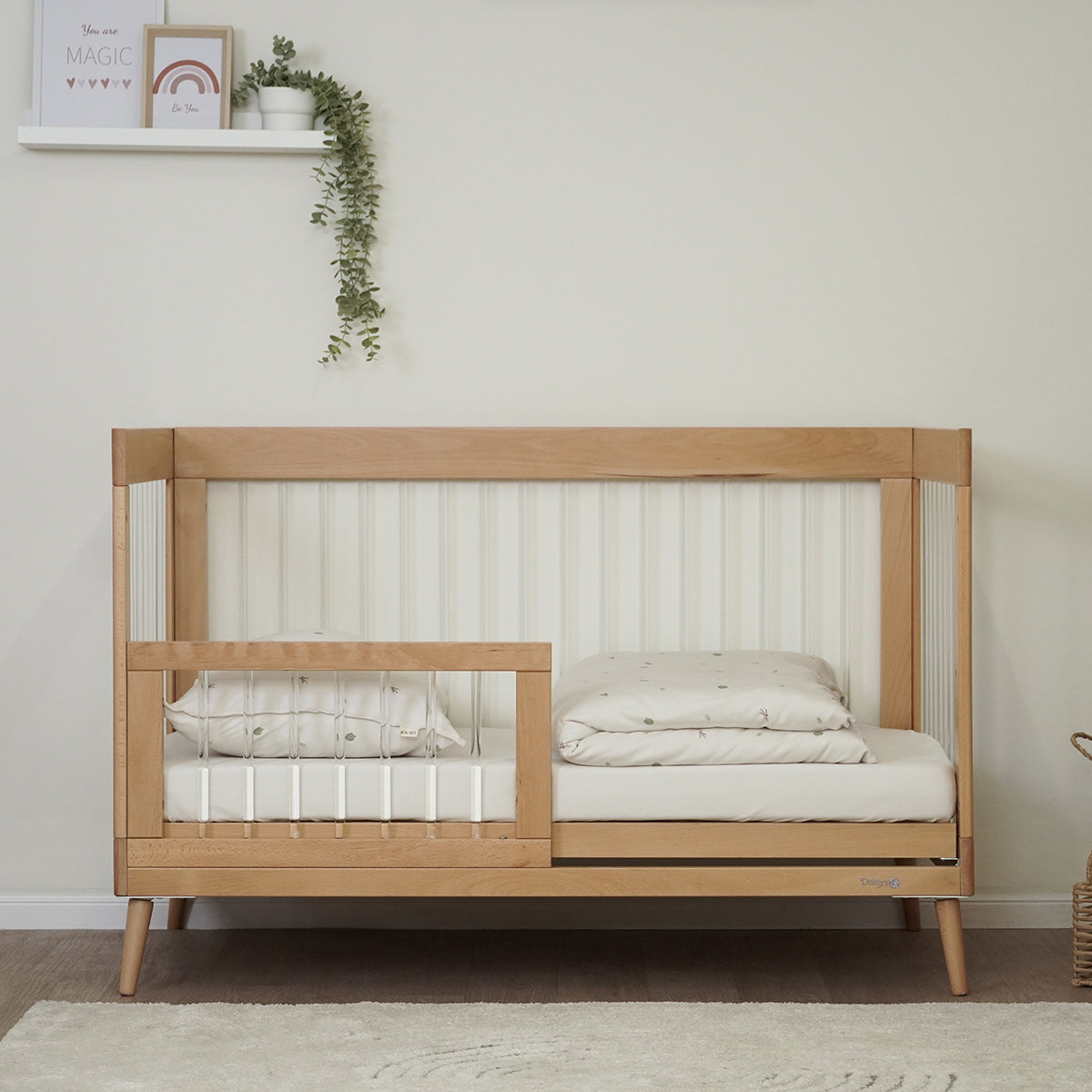 סט מצעים למיטת מעבר אולימולי ליין ארטישוק | Olimoli Artichoke Baby Toddler Bed Set