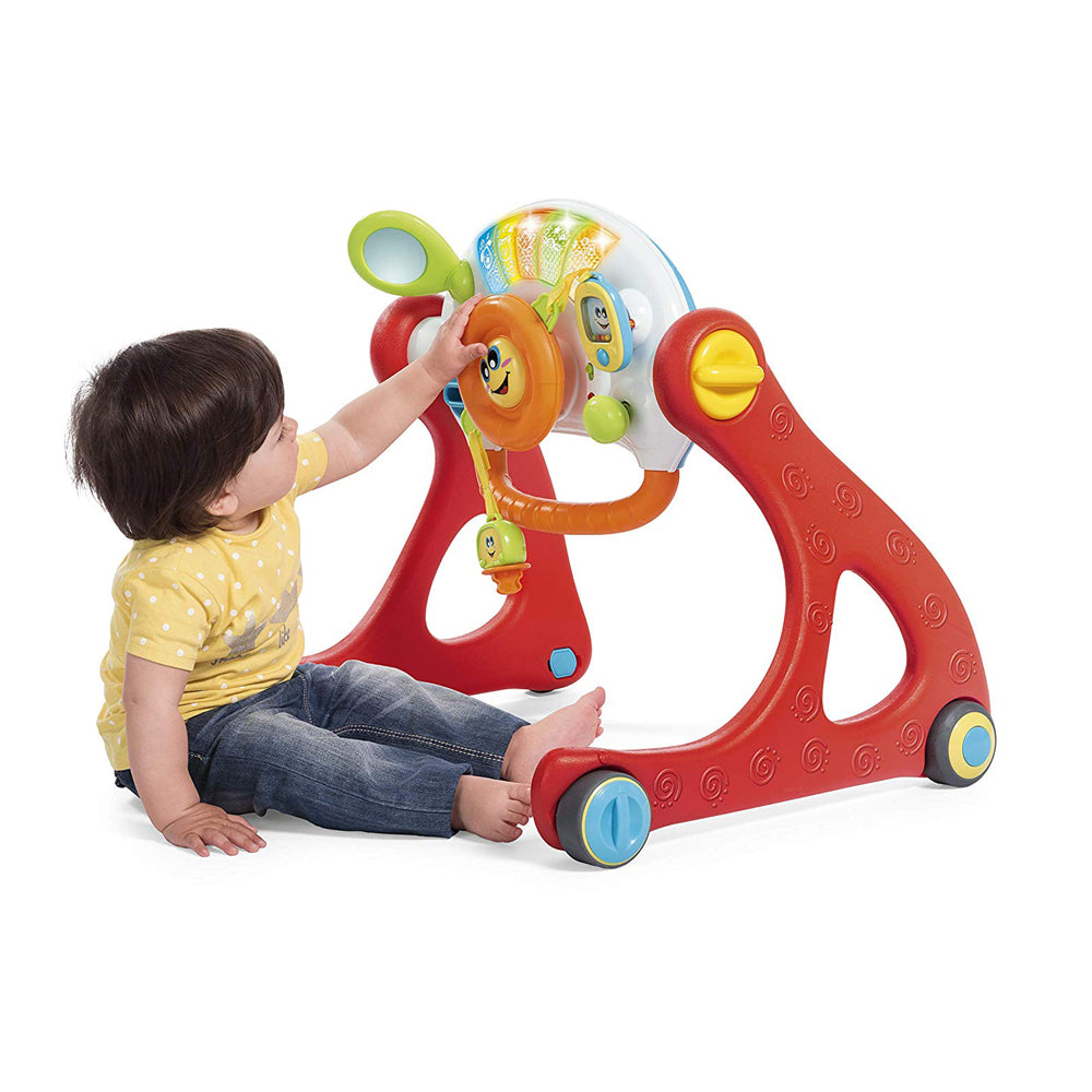 אוניברסיטה לתינוק צ'יקו אדום וצהוב | Chicco Grow And Walk Gym 4 In 1 Red&Yellow