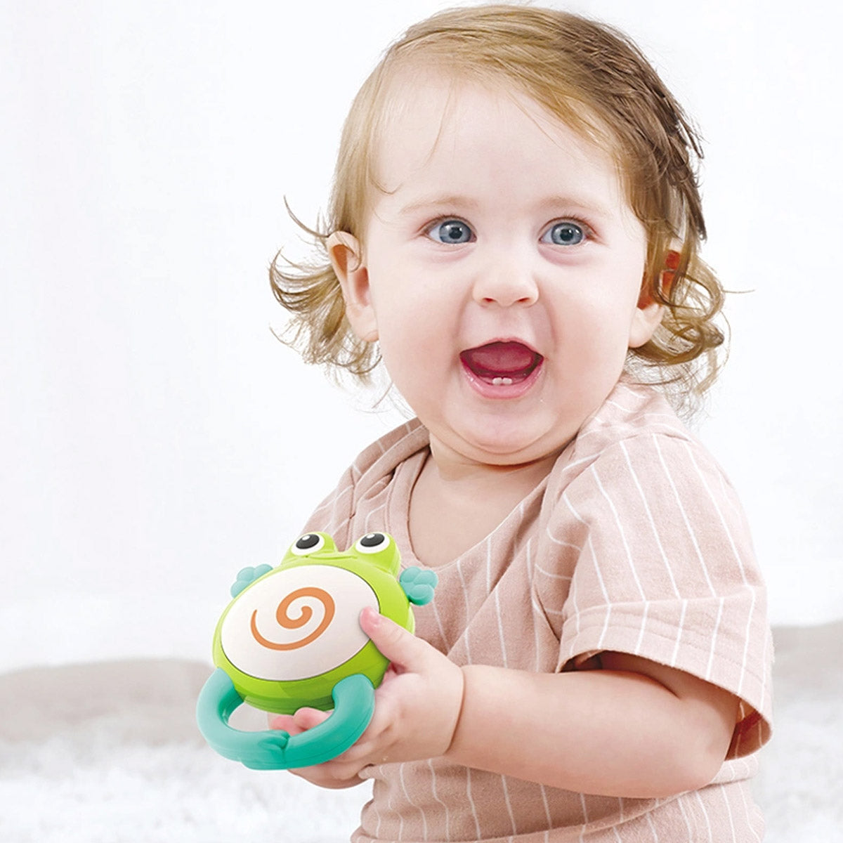 נשכן הולה טויס תזמורת בעלי חיים צפרדע | Hola Toys Animal Orchestra Rattle Frog
