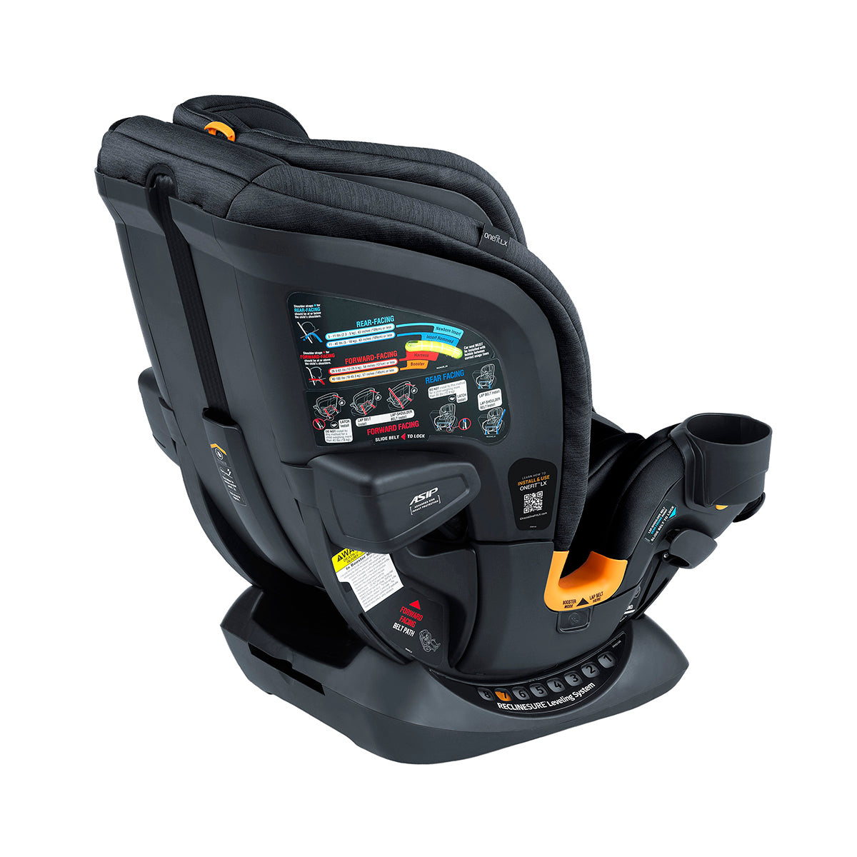 כיסא בטיחות צ’יקו וואן פיט LX קלירטקס שחור| Chicco OneFit LX ClearTex All-in-One Car Seat Ebony