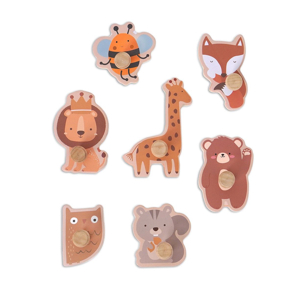 פאזל חיות מעץ דייניז | Dainy's Wooden Animal Puzzle