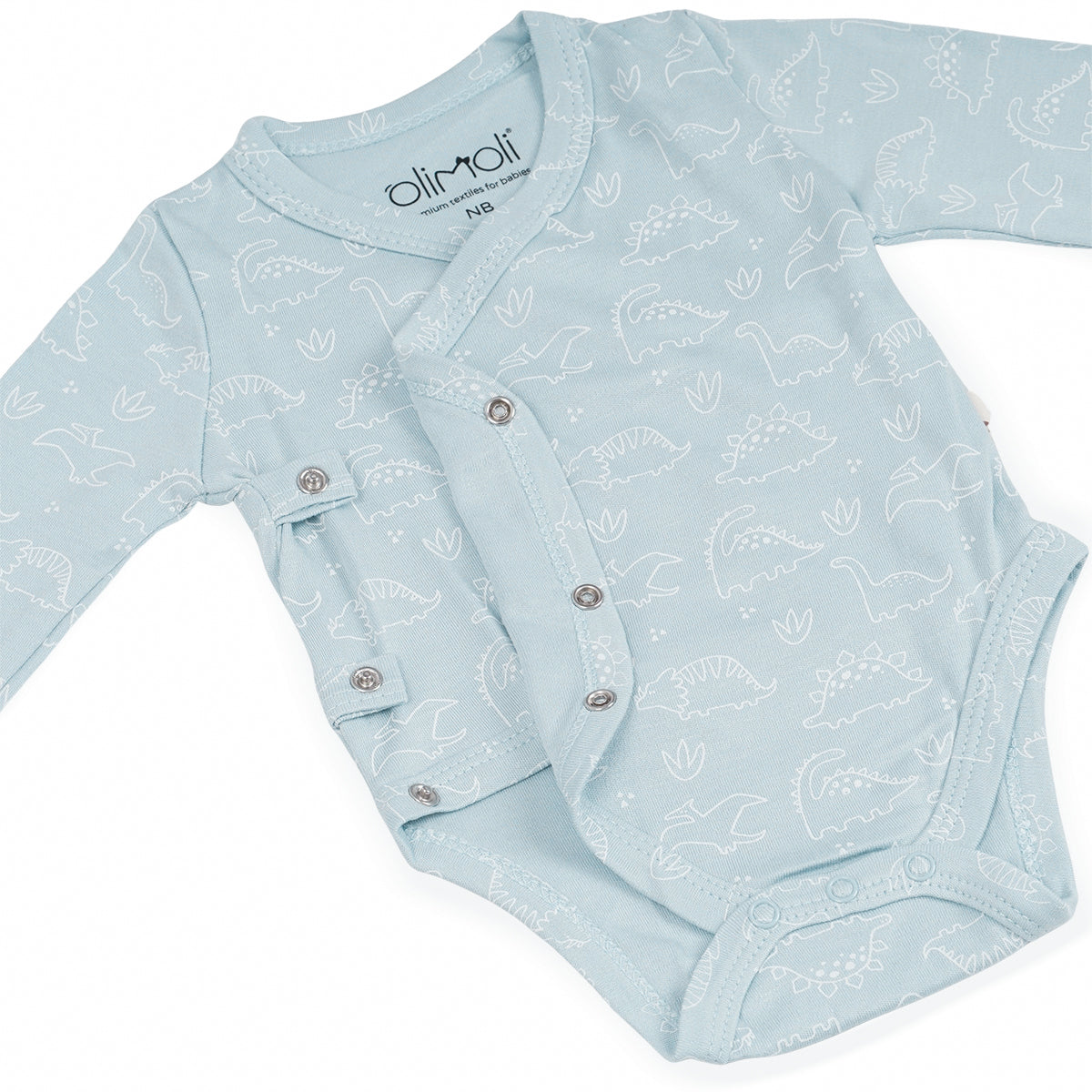 0-3 מארז זוג בגדי גוף אולימולי מודפס בנים | Olimoli Baby Body Suit 2 PCS