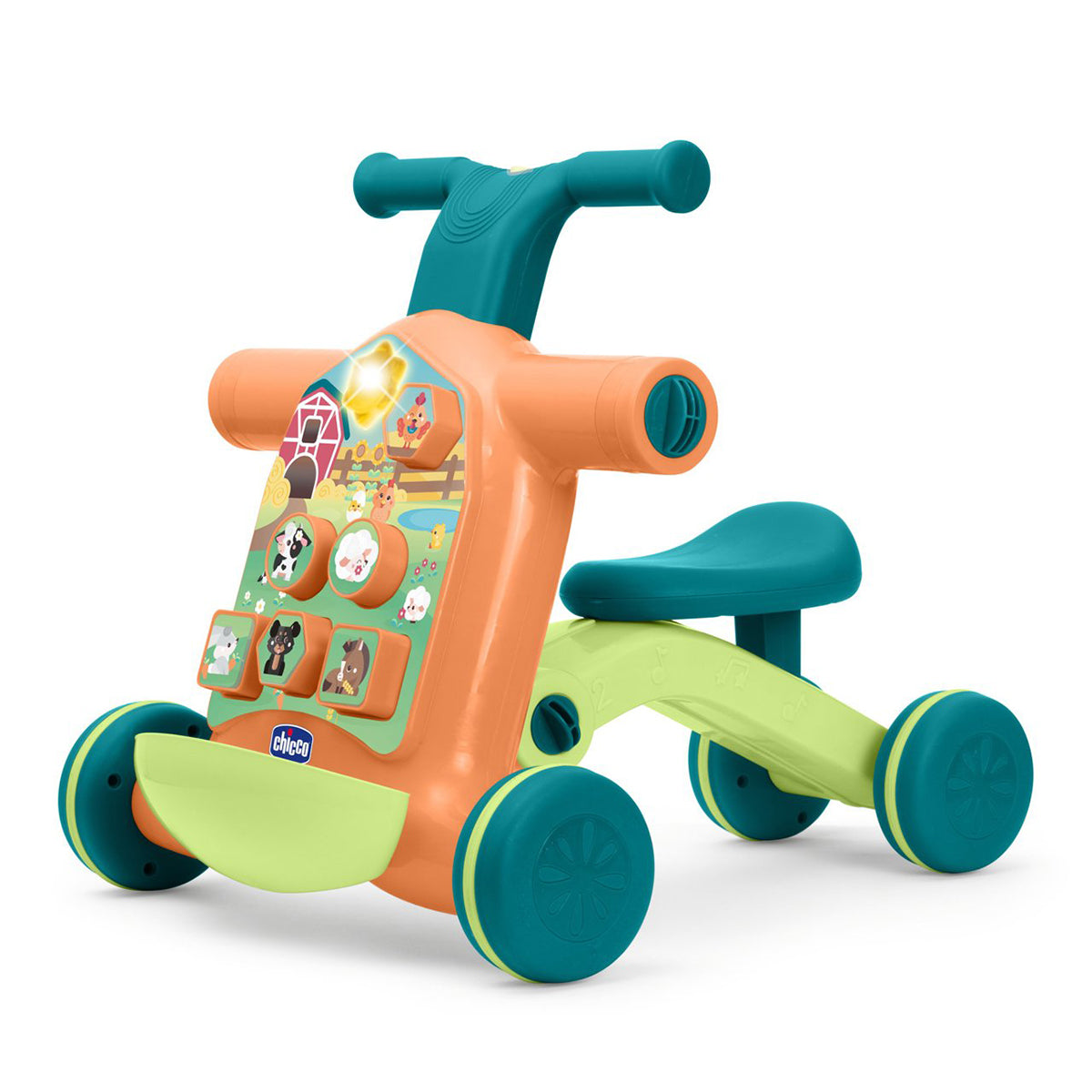 הליכון צ'יקו 4 ב-1 חווה צבעוני | Chicco 4 in 1 Farm Walker