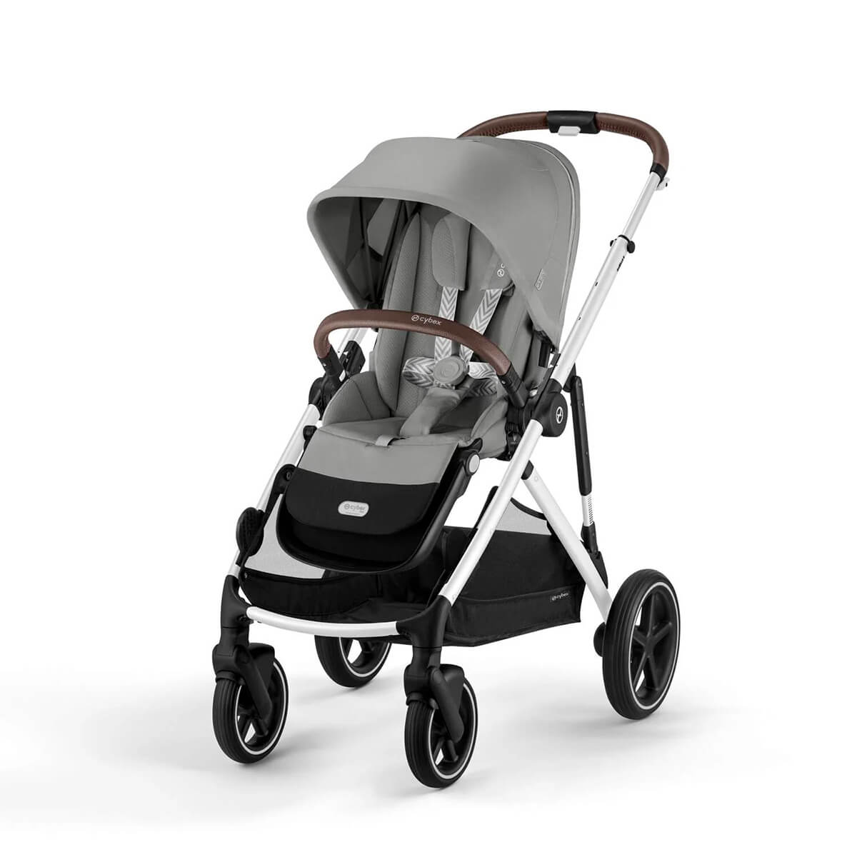 עגלת תאומים/אחים סייבקס גאזל S2 עם 2 עריסות + 2 מושבי טיולון צבע אפור | Cybex Gazelle S2