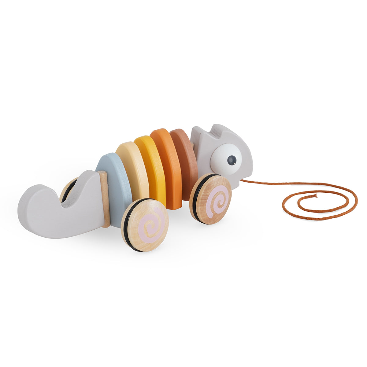 משוך את הזיקית מעץ דייניז | Dainy's Wooden Pull Along Chameleon