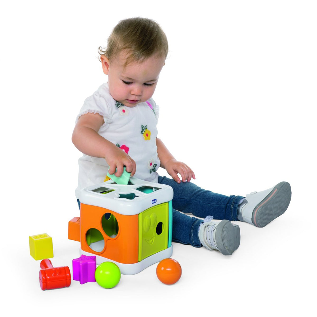 קוביית משחק 2 ב- 1 צ'יקו | Chicco Toy 2IN1 Sort And Beat Cube