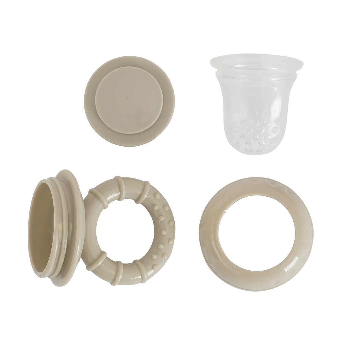 טעימון סיליקון לתינוק טוויגי שמנת | Twigy Silicone Fruit Feeder Beige