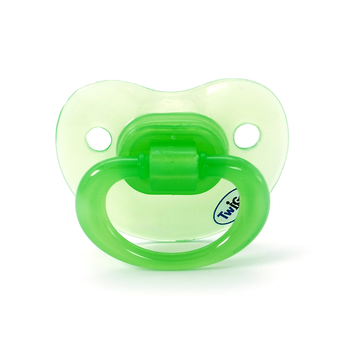 שלישיית מוצצי סיליקון טווגי 6+ כחול/ירוק | Flawlesse™ Silicone Pacifier Large