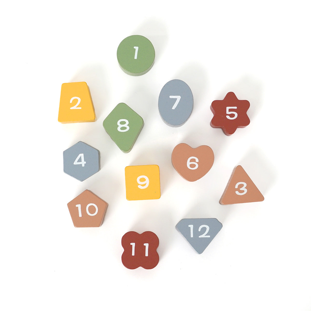 שעון התאמת צורות מעץ דייניז | Dainy's Wooden Shape Sorting Clock