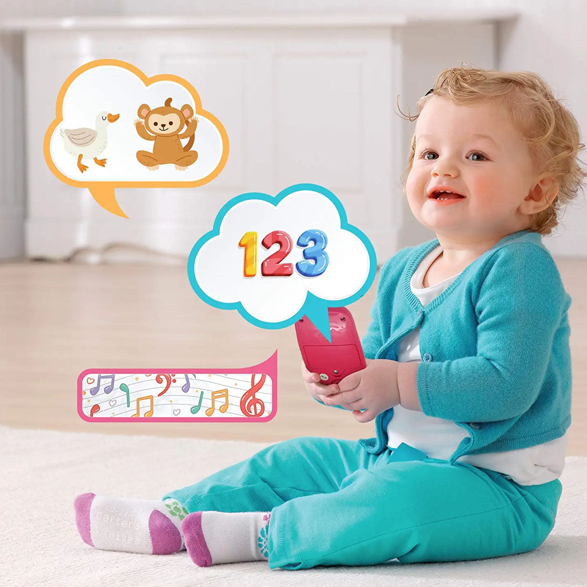 הטלפון החכם הראשון שלי הולה טויס אדום | Hola Toys My First Smartphone red