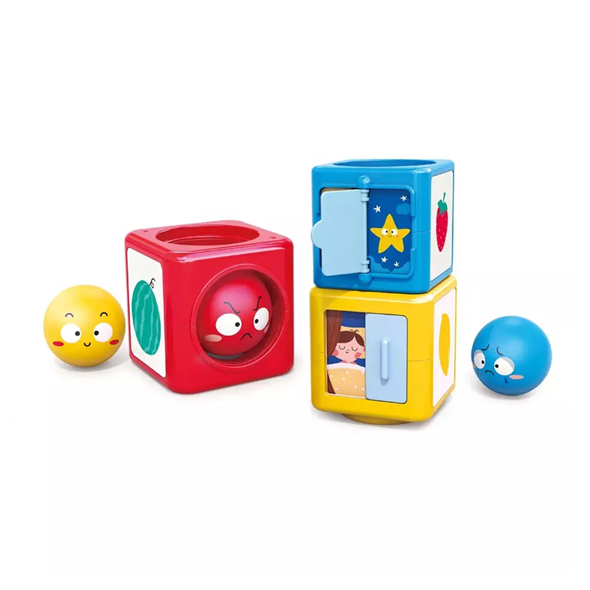 מגדל קוביות הולה טויס | Hola Toys Stack N Sort Tower Rainbow