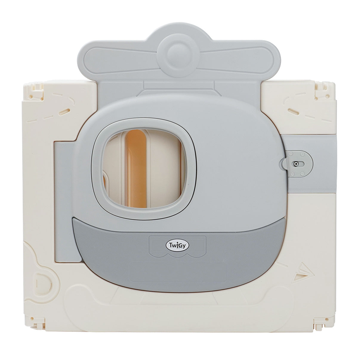 משטח פעילות מתקפל טוויגי לבן/אפור  | Twigy Lay & Play White/Grey