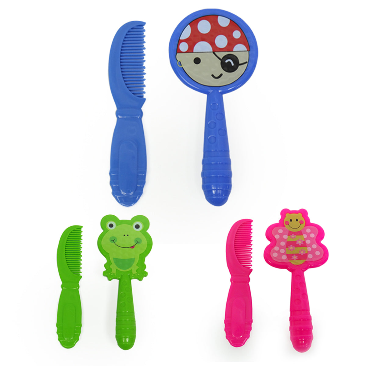 סט מברשת ומסרק טוויגי ירוק |Twigy Flawless Brush & Comb Set Animals Green
