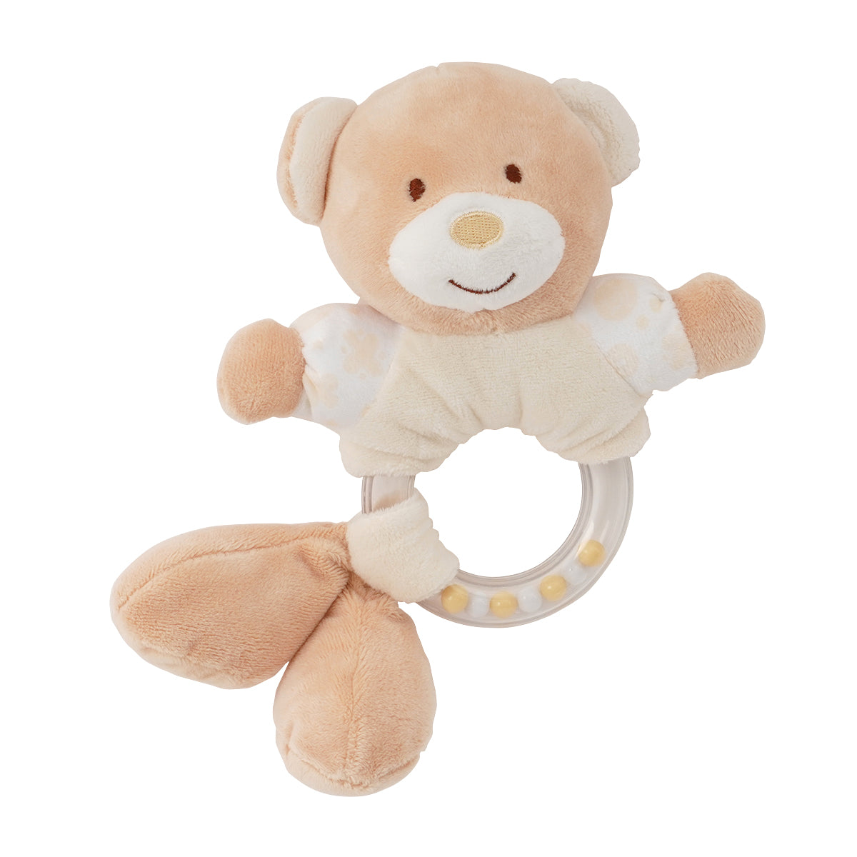 רעשן טבעת טוויגי שמנת | Twigy Soft Touch™ Baby Ring Rattle Cream