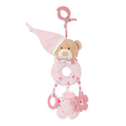 רעשן טוויגי עם תפסן ורוד פסטל | Twigy Soft Touch™ Rattle with Clip Pink pastel