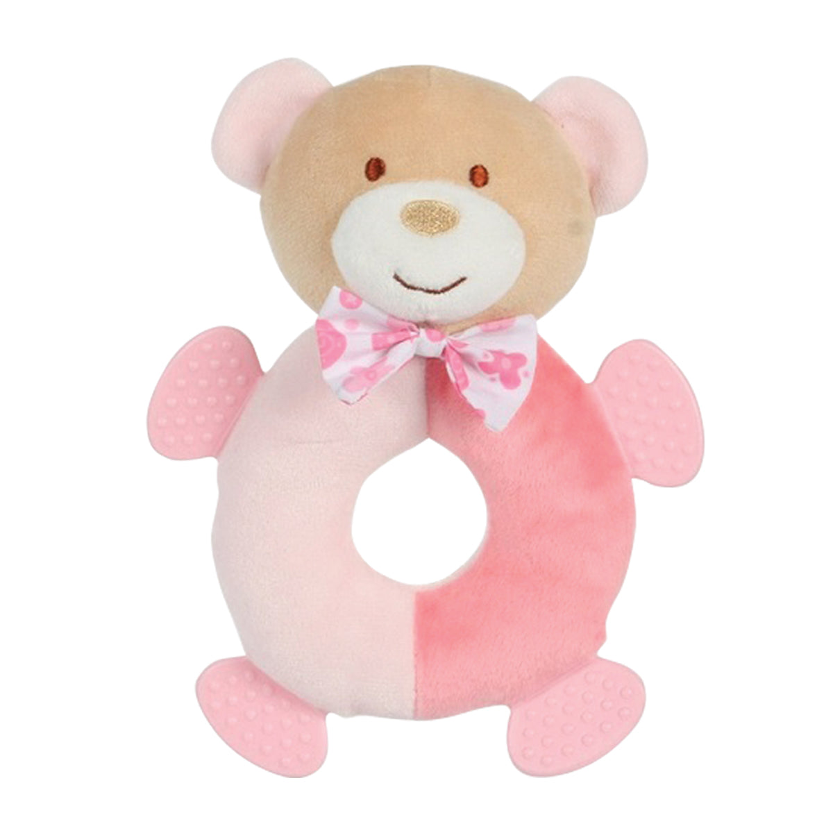 רעשן טוויגי טבעת רכה ורוד פסטל | Twigy Soft Touch™ Soft Ring Rattle Pink pastel