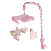 מובייל מוזיקלי טוויגי שמנת ורוד בייבי | Twigy Soft Touch™ Mobile baby pink