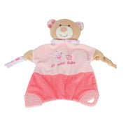 שמיכה עם רעשן ונשכן טוויגי ורוד פסטל  | Twigy Soft Touch™ Blanket With Rattle Pink pastel