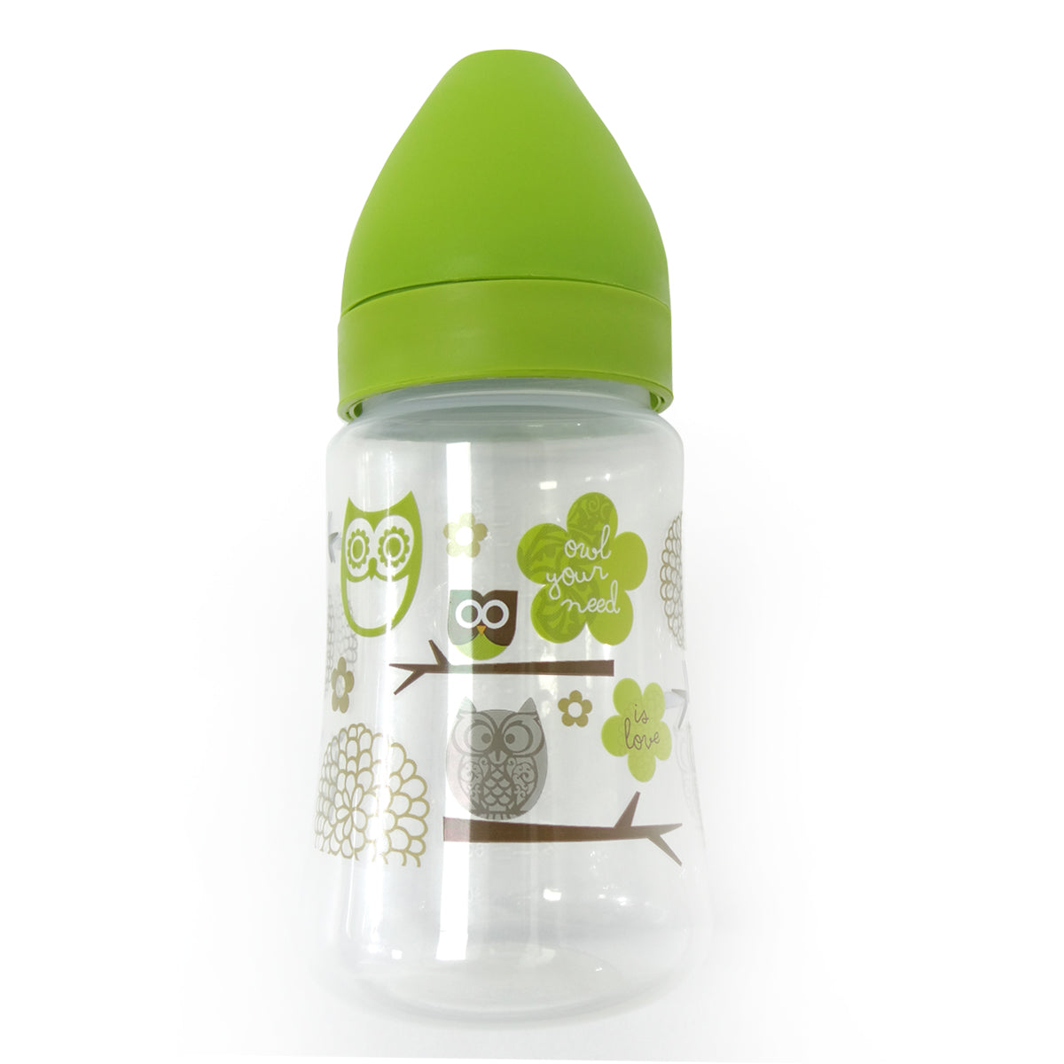 סט בקבוק + מוצץ + מחזיק מוצץ ירוק טוויגי | Twigy  Feeding Bottle + Soother + Soother Clip Set Green
