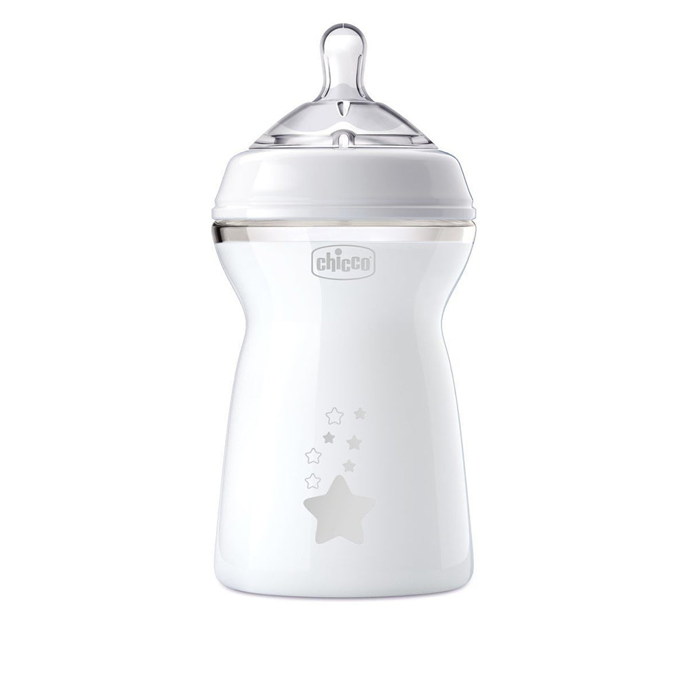 בקבוק צ'יקו נטורל פילינג עם כוכבים 2M+ 250 מ"ל  | Chicco Natural Feeling Bottle My Little Star