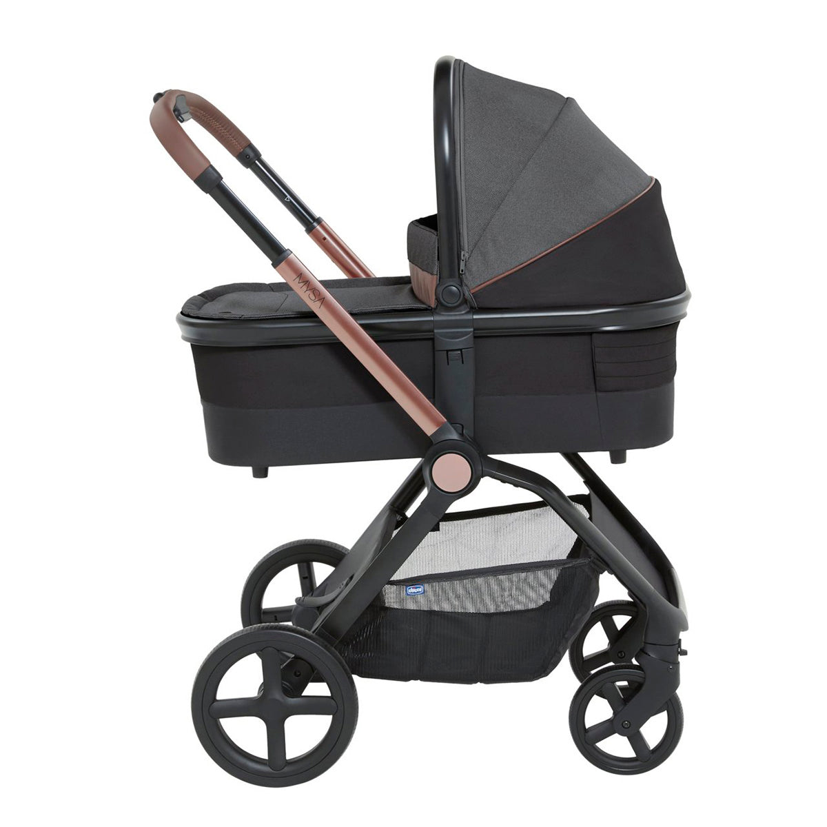 עגלה משולבת צ'יקו מיסה שחור | Chicco Mysa Stroller Black Satin