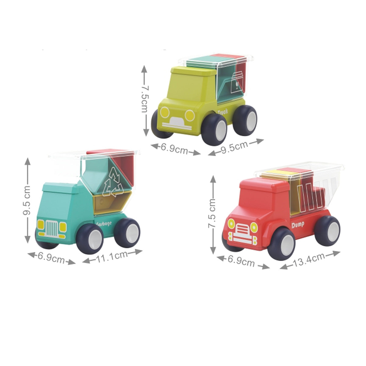 משאית פאזל הולה טויס | Hola Toys Truck Puzzle Colorful