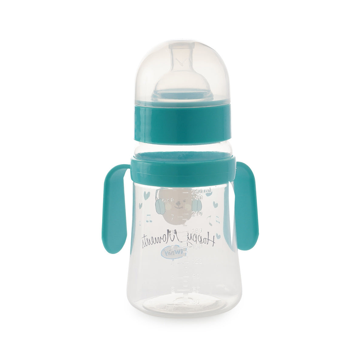 בקבוק טוויגי 250 מ"ל ורוד | Twigy Flawless™ Wide Neck Bottle With Handle Pink