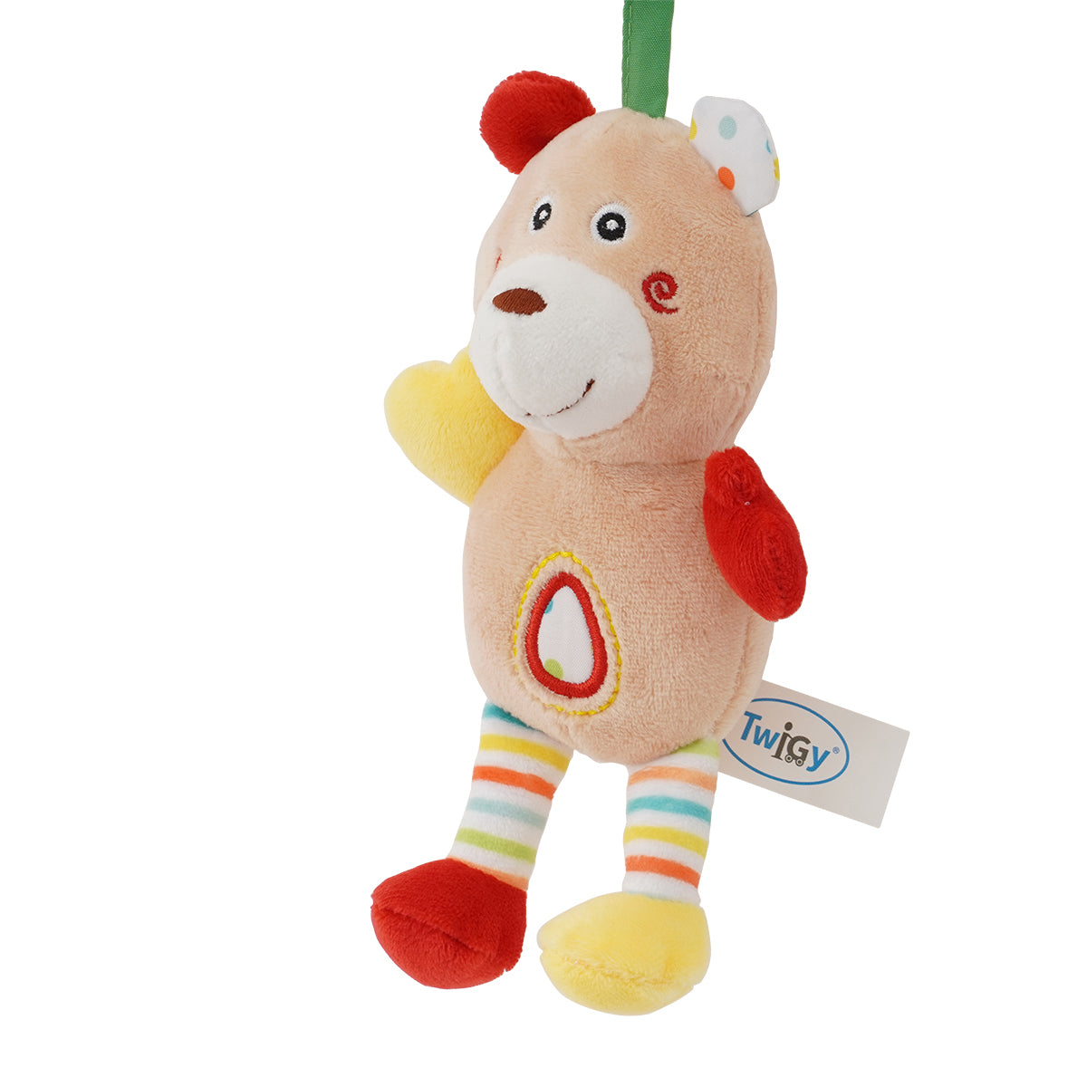 רעשן נתלה לתינוק טוויגי אריה שמנת | ™Twigy Rattle On Lion Cream