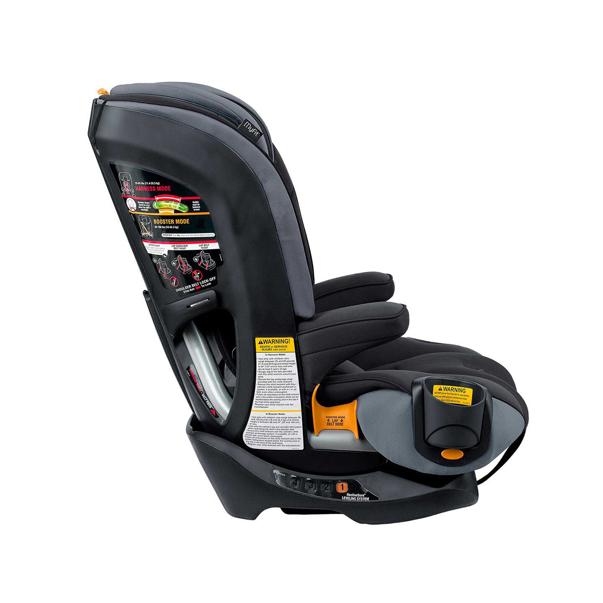 כיסא בטיחות צ'יקו מיי פיט שחור/אפור בהיר | Chicco MyFit™ Iron