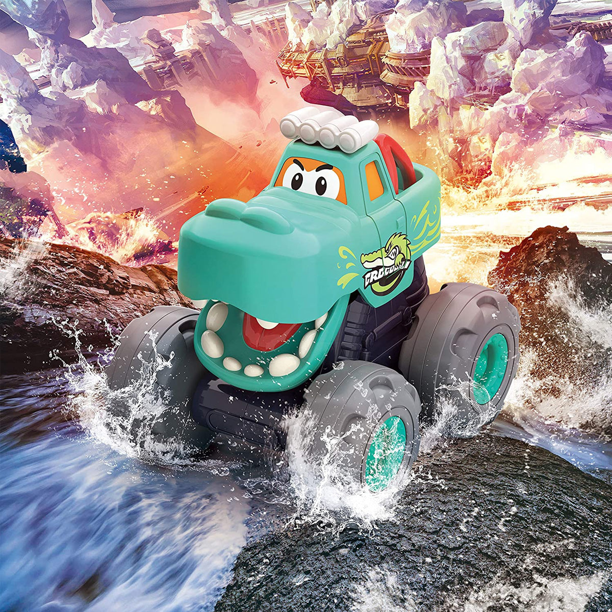משאית מפלצת הולה טויס תנין צבעוני | Hola Toys Monster Truck Crocodile Colorful