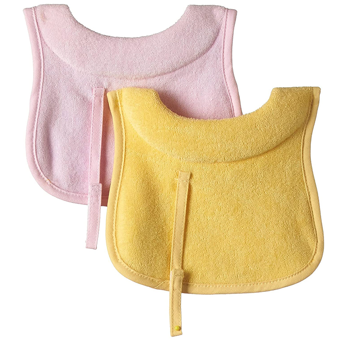 זוג סינרים צ'יקו ורוד/צהוב | Chicco Bib 0M+ 2 PCS Pink/Yellow