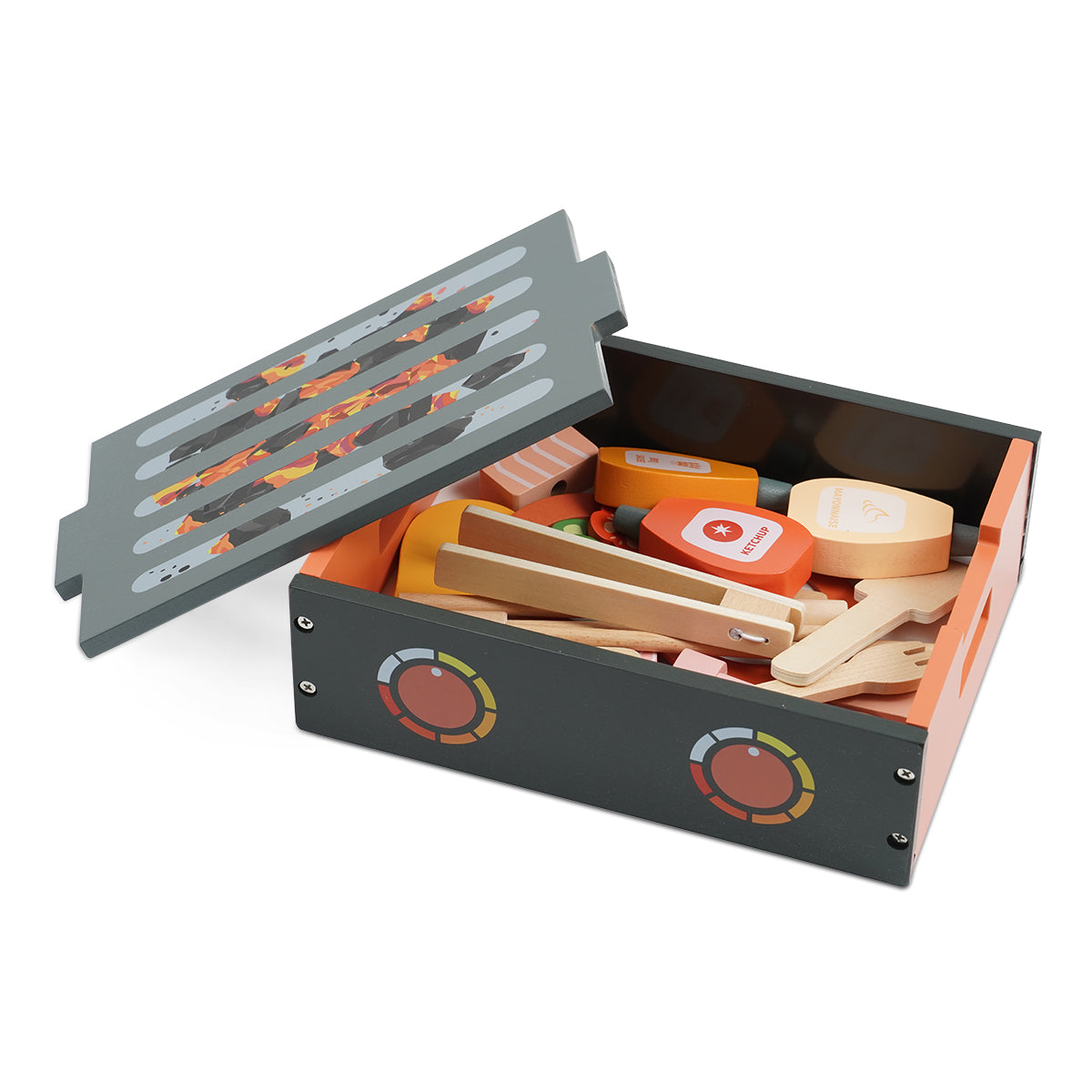 סט ברביקיו מעץ דייניז  ‏‏‏‏ | Dainy's Wooden Barbecue Set