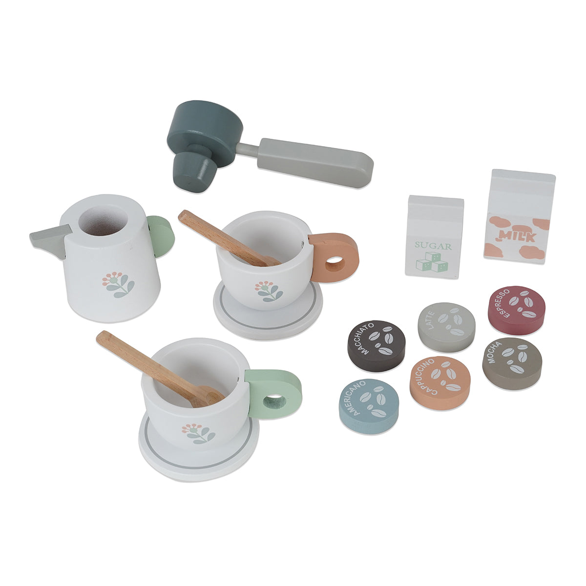סט מכונת קפה מעץ דייניז ‏‏‏‏ | Dainy's Wooden Coffee Machine Set