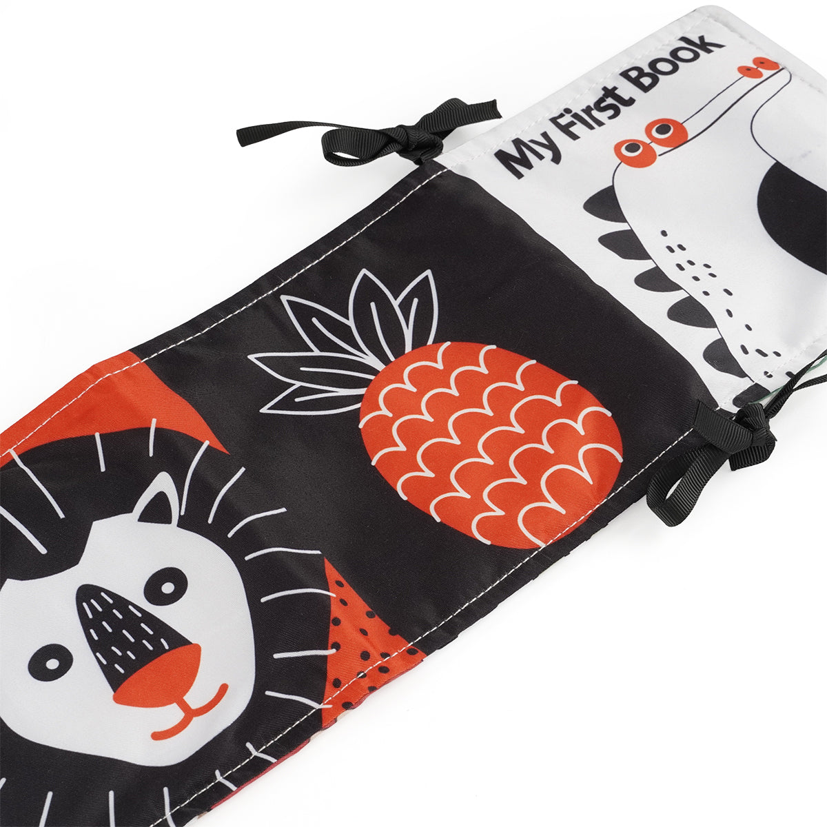 ספרון בד לתינוק טוויגי שחור/אדום | Twigy Baby Cloth Book black/red