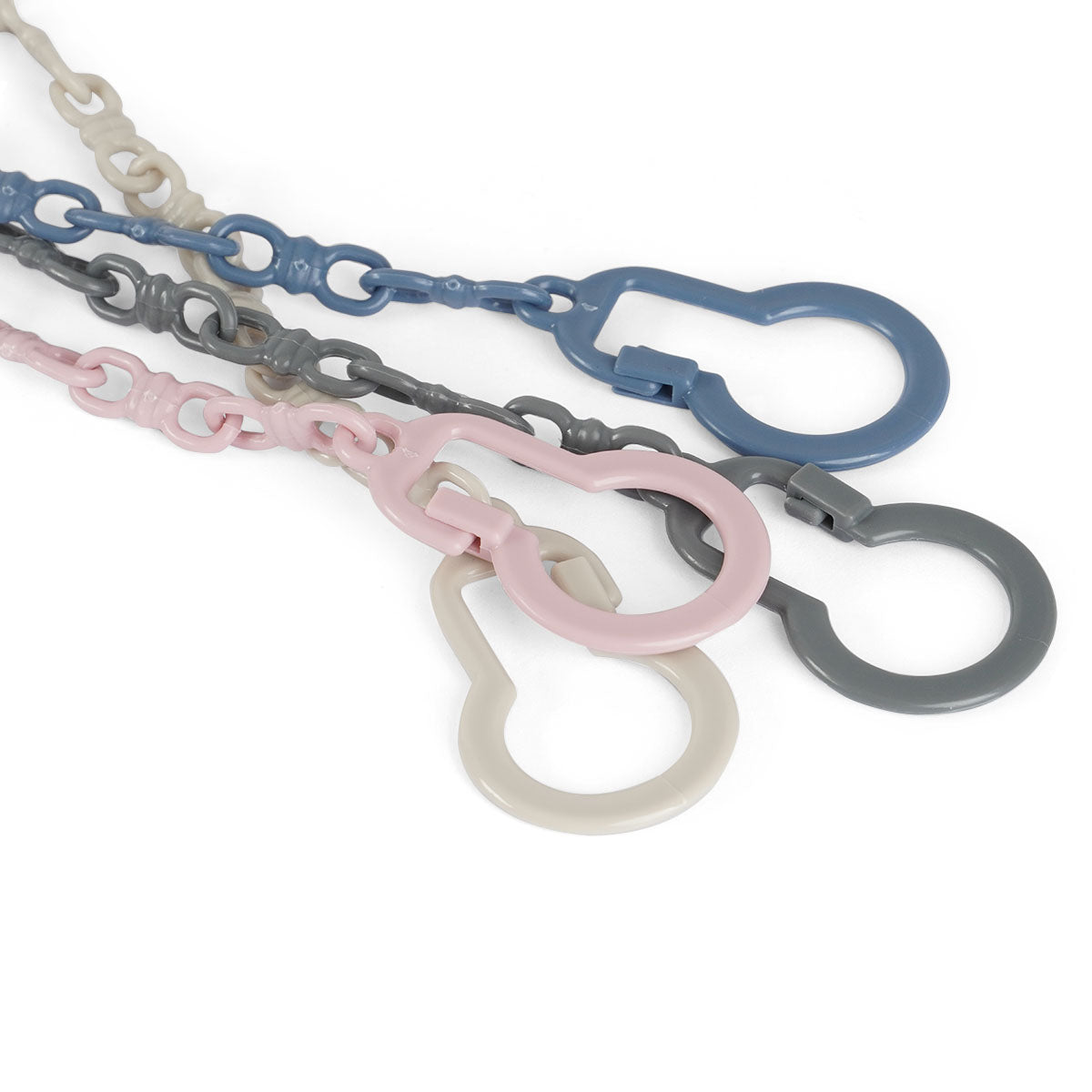 מחזיק מוצץ עם שרשרת טוויגי אפור | Twigy Pacifier Clip with chain Grey