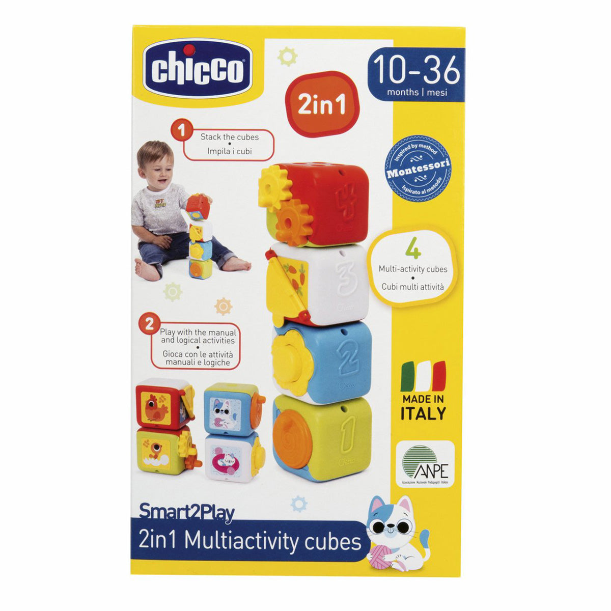 קוביות פעילות צ'יקו | Chicco Multiactivity cubes Colorful