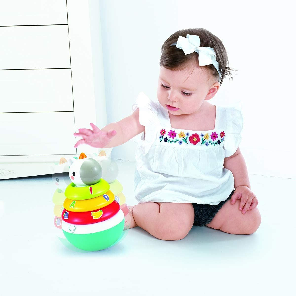 מגדל טבעות מתנדנד חד קרן הולה טויס ‏‏| Hola Toys Roly-Poly Unicorn