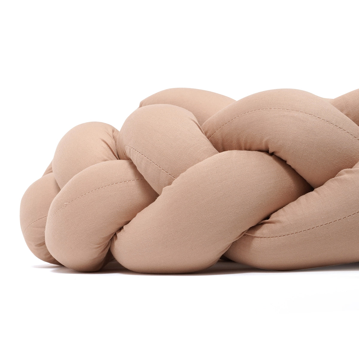 כרית צמה למיטה אולימולי חום | Olimoli Baby Braided Pillow Sand