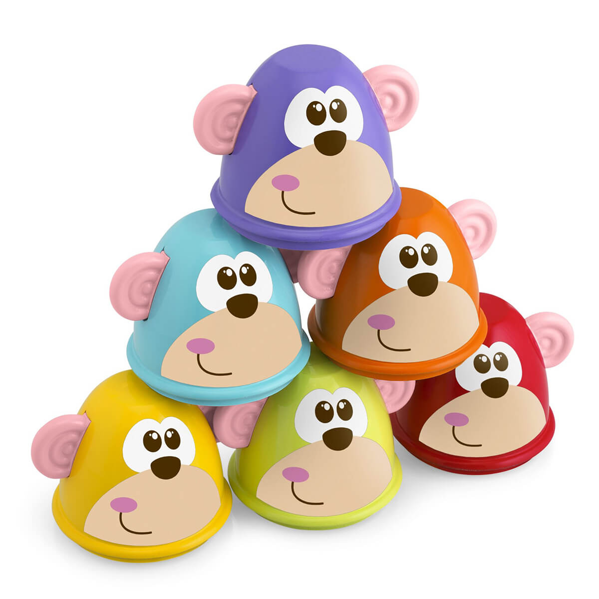 משחק באולינג 2 ב-1 קופים צ'יקו צבעוני | Chicco Monkey Strike Colorful