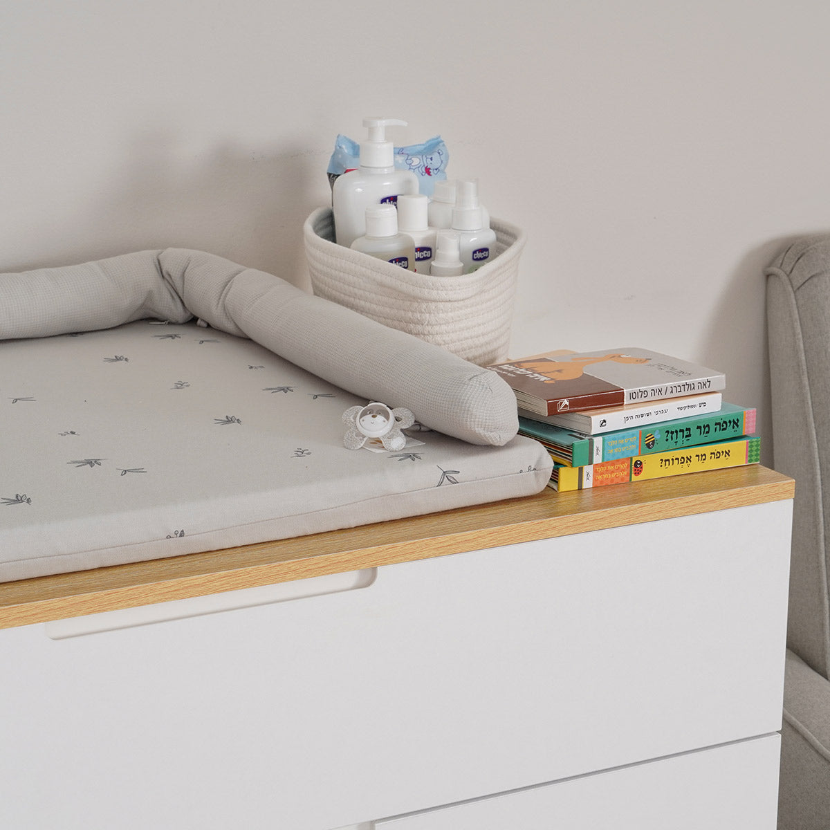 שידת אחסנה דייניז קלואי 100 ס"מ לבן/עץ | Dainy's Chloie™ Dresser White/Wood