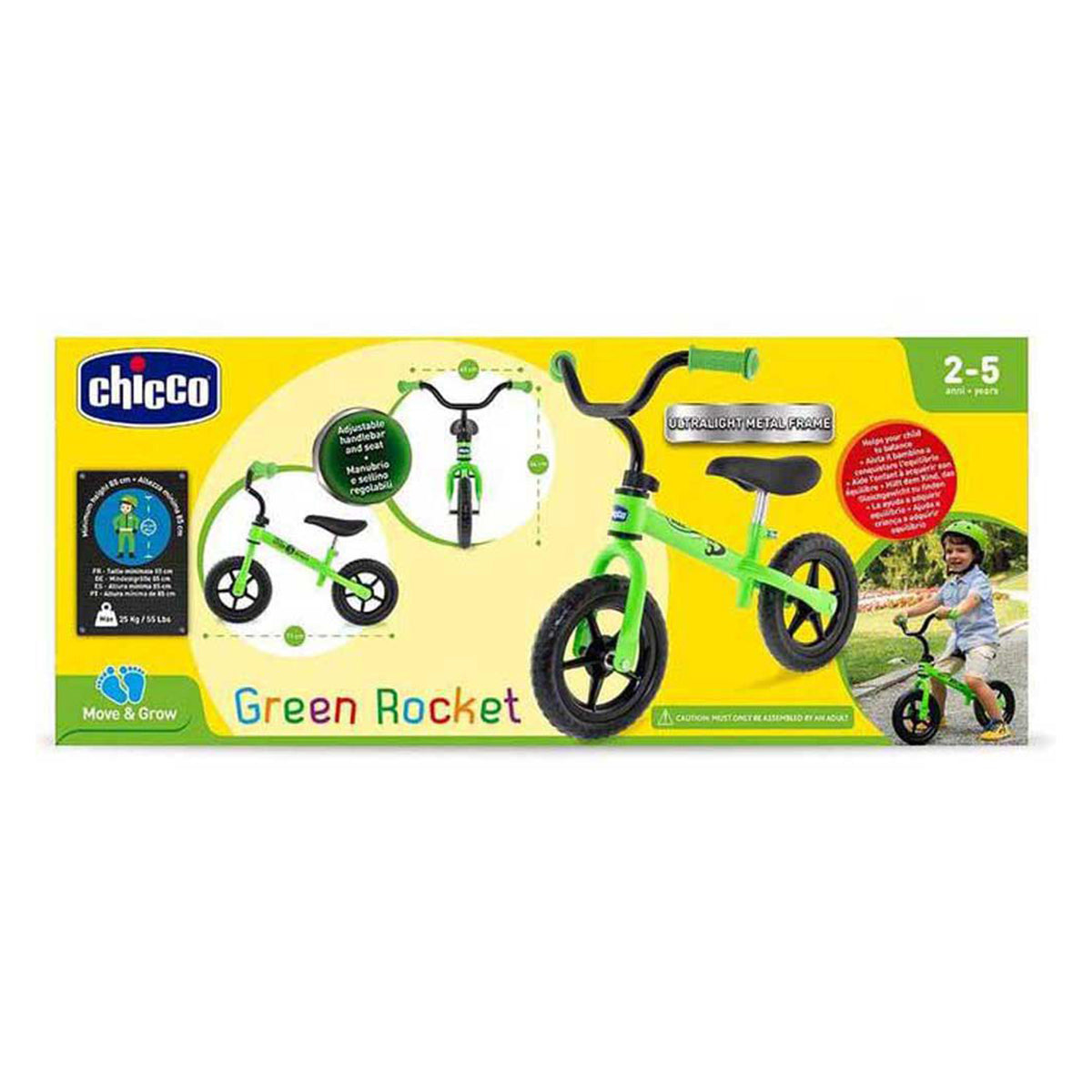 אופני איזון צ'יקו ורוד ולבן | Chicco Balance Bike Pink & White