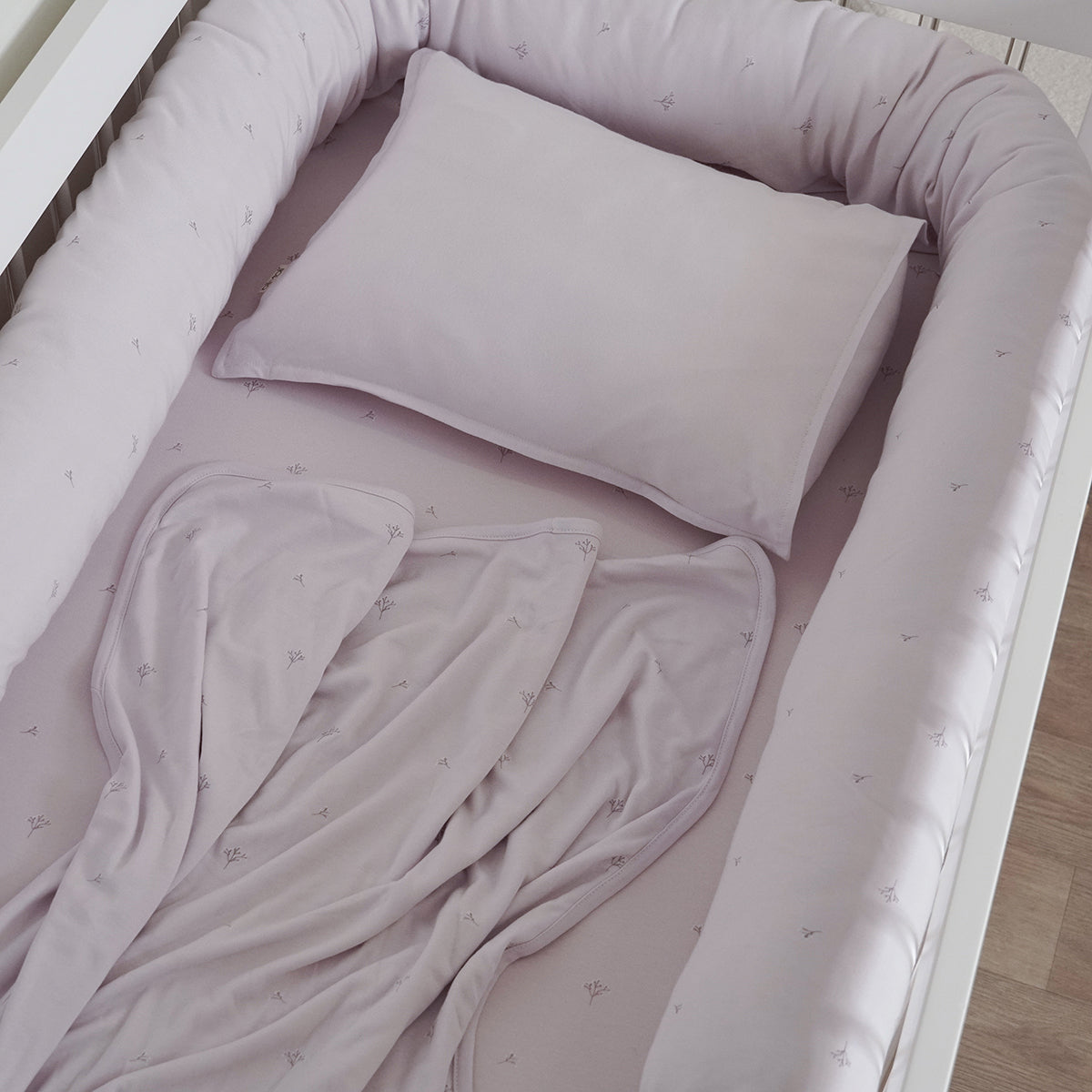 שמיכת קיץ S אולימולי ליין הרמוניית לילך | Olimoli Lilac Harmony Summer Blanket 80X80 cm