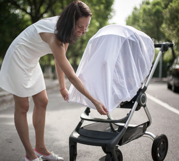 כילה נגד יתושים לעגלה טוויגי לבן | Twigy Stroller Mosquito Net White