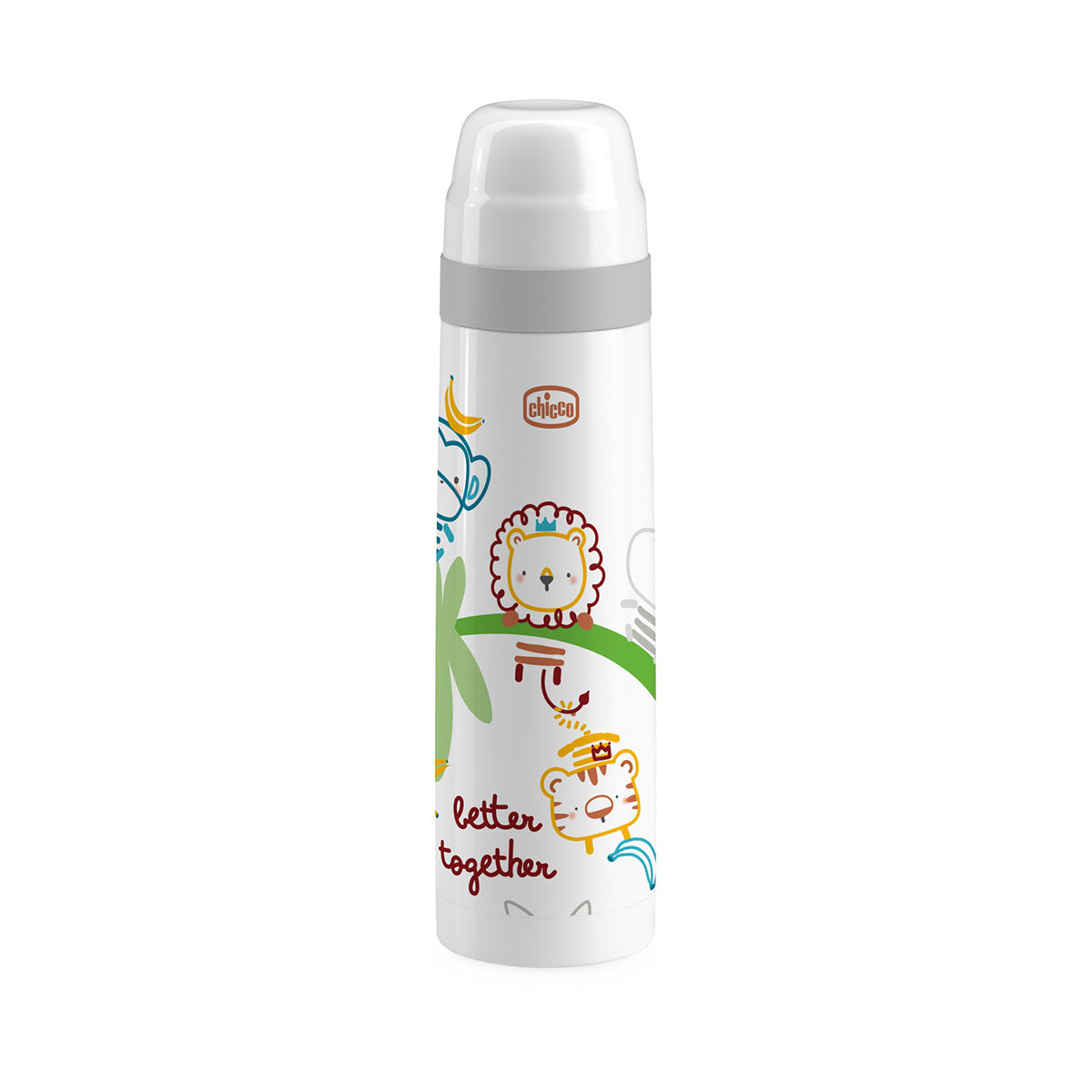 תרמוס / בקבוק נירוסטה צ'יקו 500 מ"ל ירוק לבן | Chicco Thermal Bottle 500ML White Green