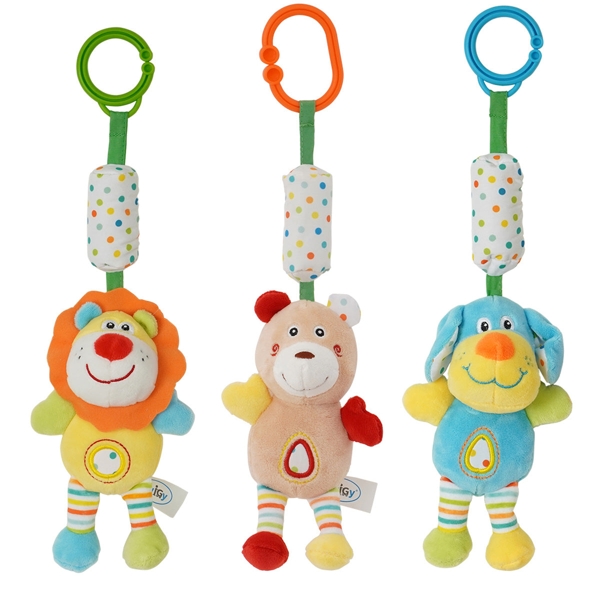 רעשן נתלה לתינוק טוויגי אריה שמנת | ™Twigy Rattle On Lion Cream