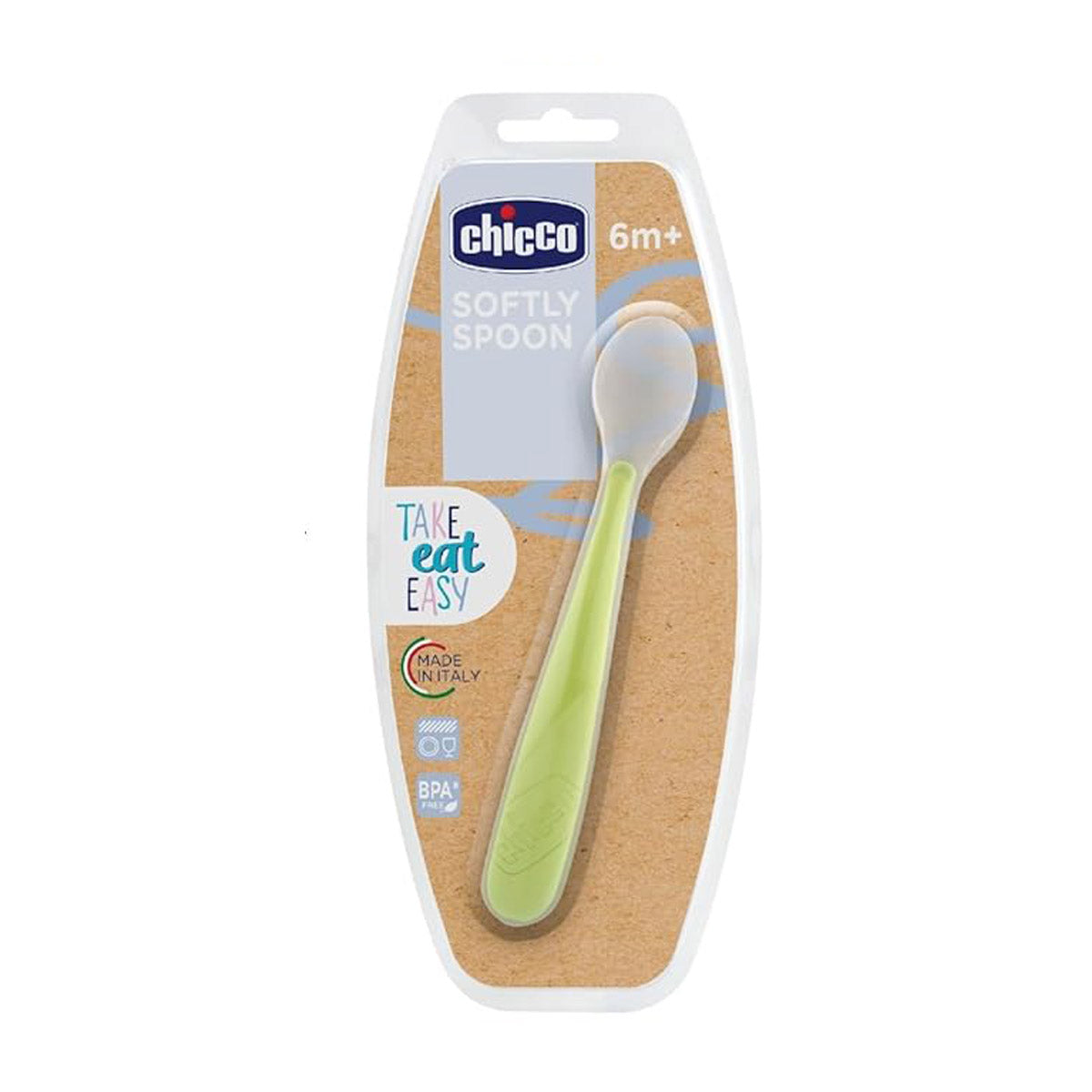 כפית סיליקון רכה צ'יקו אדום | Chicco Soft Silicone Spoon Red