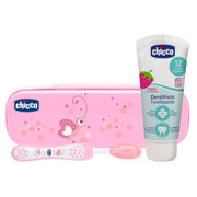 ערכה לצחצוח שיניים צ'יקו ורוד | Chicco Always Smiling Set Pink